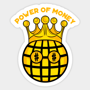 power of money Sticker